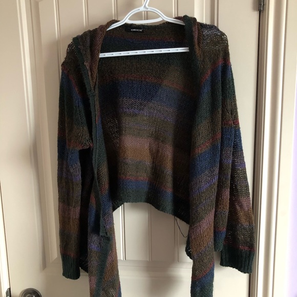 Blue/Green/Brown Hippie cardigan - Picture 2 of 4